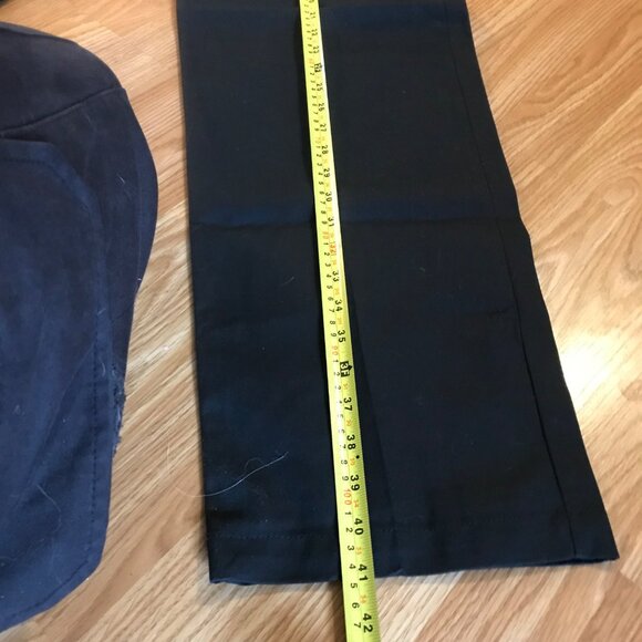 Dickies Khaki Pants Boys Flat Front Classic Fit 20 Husky Adjustable Waist Black - Picture 8 of 8